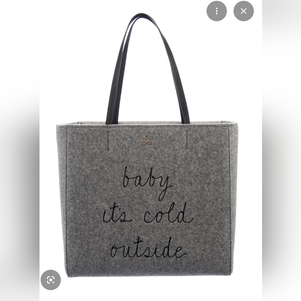 NWT Rare Kate Spade Star Bright Baby It's Cold Outside Tote